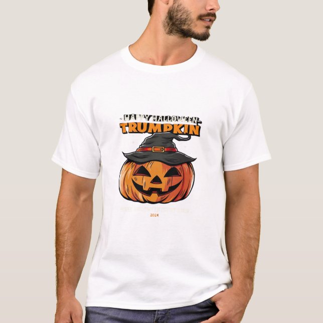 Happy Halloween Trumpkin Classic T-Shirt (Front)