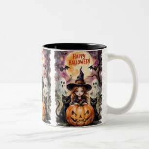 Happy Halloween Two-Tone Coffee Mug
