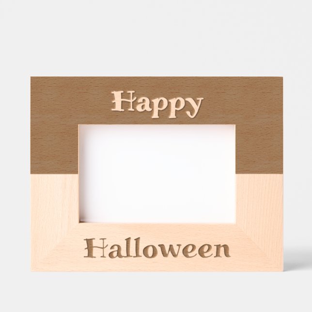 Happy Halloween Two Tone Picture Frame  (Front)
