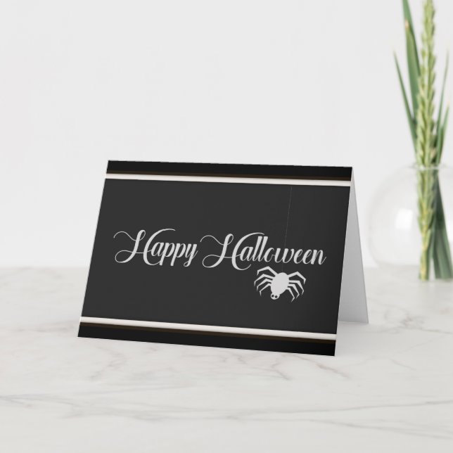 Happy Halloween Typography Card (Front)
