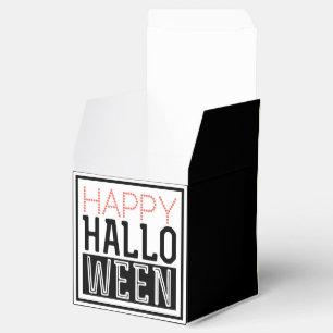 HAPPY HALLOWEEN Typography Favour Boxes