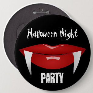 Happy Halloween Vamp Round Button