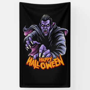 HAPPY Halloween Vampire  Banner
