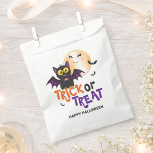 Happy Halloween Vampire Bat Trick or Treat Favour Bags