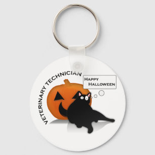Happy Halloween Vet Tech! Key Ring