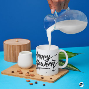 Happy Halloween Vintage Spooky Text Design Mug