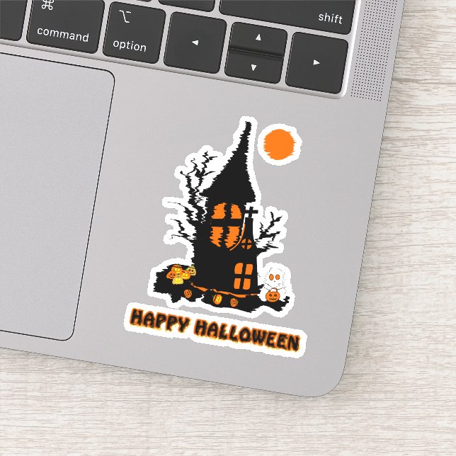 Happy Halloween Vinyl Sticker (Detail)