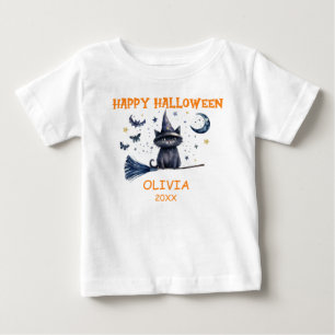 Happy Halloween Watercolor  Baby T-Shirt