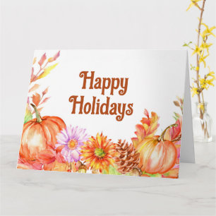 Happy Halloween Watercolour Card