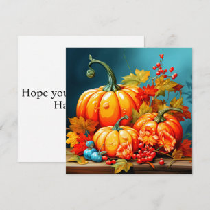 Happy Halloween   Welcome Autumn Season Card