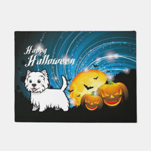 Happy Halloween West Highland Terrier Doormat