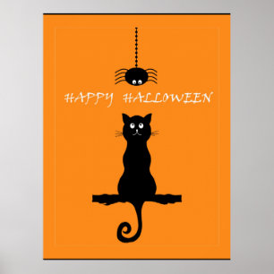 Happy Halloween, whimsical design Poster
