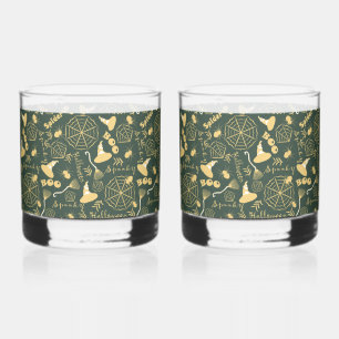 Happy Halloween Whiskey Glass