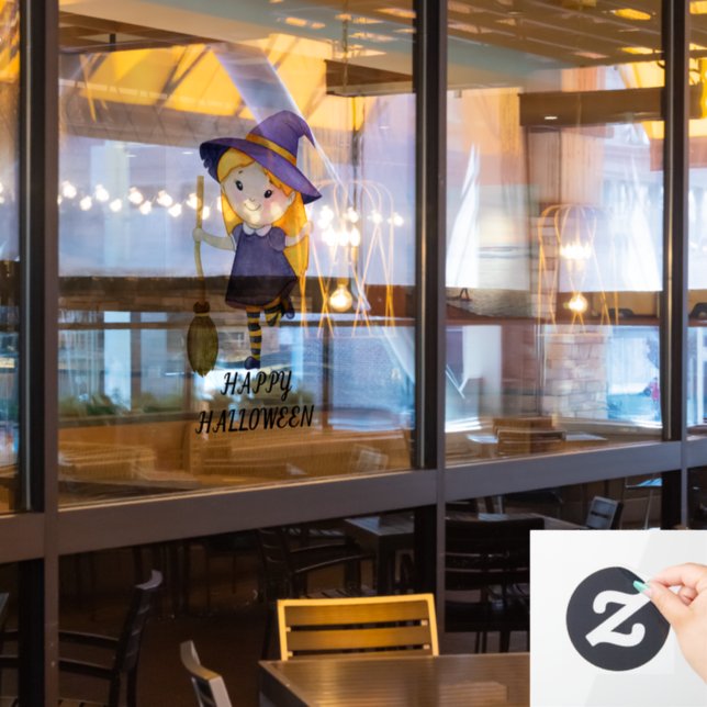 Happy Halloween  Window Cling (Restaurant Window)