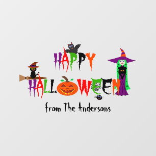 Happy Halloween Window Cling