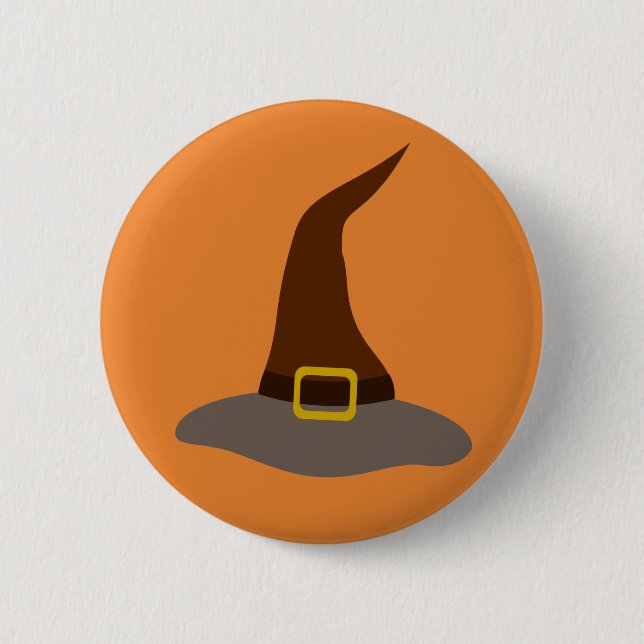 Happy Halloween Witch 6 Cm Round Badge (Front)