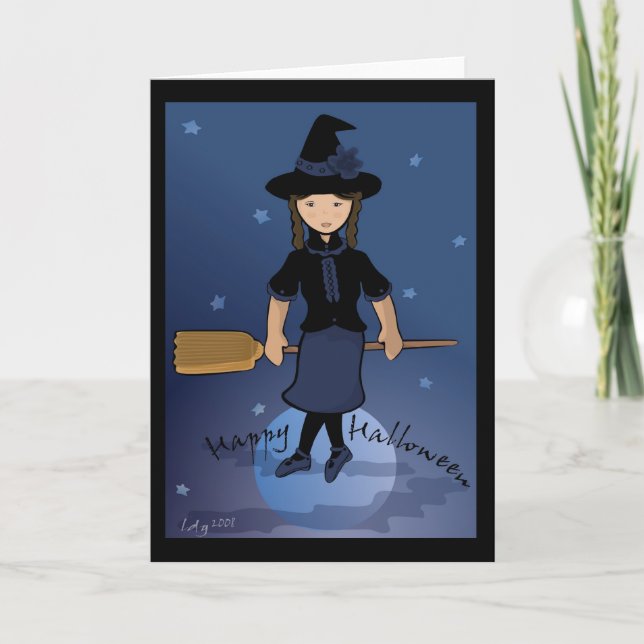 Happy Halloween Witch Card (Front)