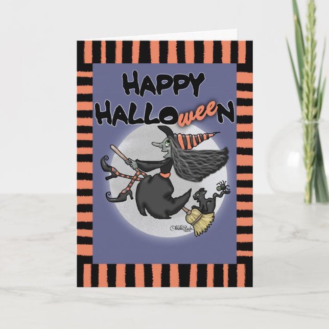 Happy HalloWEEn Witch Card (Front)