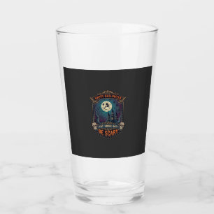 Happy Halloween Witch Castle Skulls Fat Drink Be S Glass