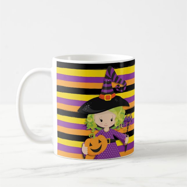 Happy halloween witch coffee mug (Left)