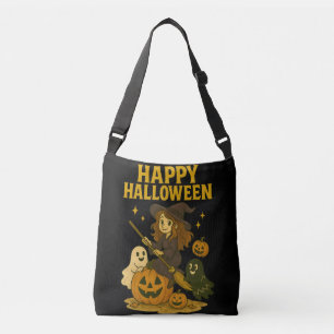 Happy Halloween Witch Crossbody Bag