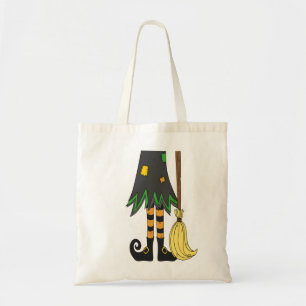 happy Halloween witch feet Tote Bag