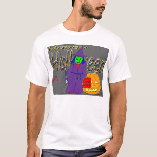 Happy Halloween witch fishing for children T-Shirt