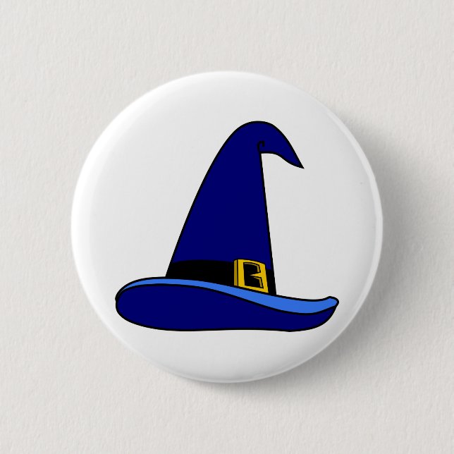 Happy Halloween Witch Hat 6 Cm Round Badge (Front)