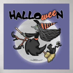 Happy HalloWEEn Witch Poster