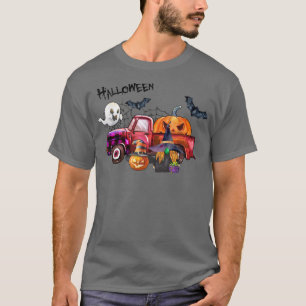 Happy Halloween Witch Pumpkin Autumn Fall Holiday T-Shirt