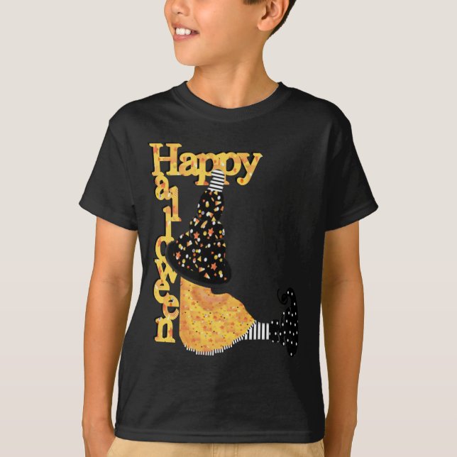 Happy Halloween Witch T-Shirt (Front)