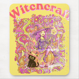 Happy Halloween-witchcraft Mouse Mat