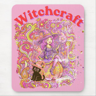 Happy Halloween-witchcraft Mouse Mat