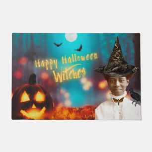 Happy Halloween Witches Collage Doormat