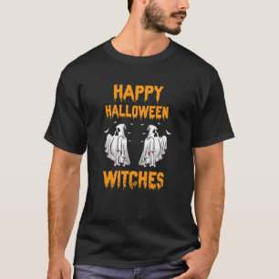Happy Halloween Witches Cool Retro Present T-Shirt