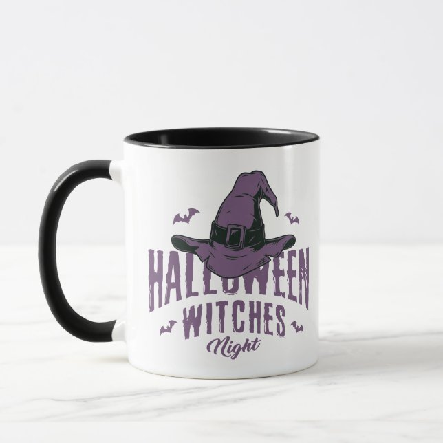 Happy Halloween Witches Night Mug – Witch Hat  (Left)
