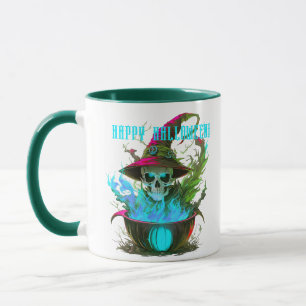 Happy Halloween! Witches Skull Mug