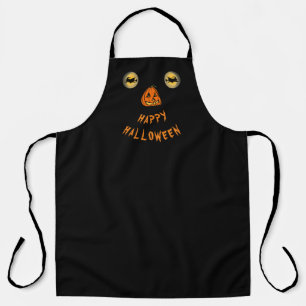 Happy Halloween Witchy Eyes And Pumpkin Nose Apron
