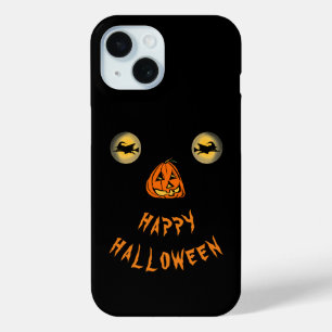 Happy Halloween Witchy Eyes And Pumpkin Nose iPhone 15 Case