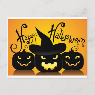 Happy Halloween Witchy Poo Postcard
