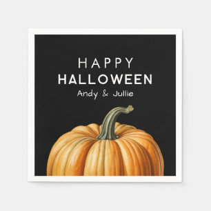 Happy Halloween with vintage pumpkin Napkin