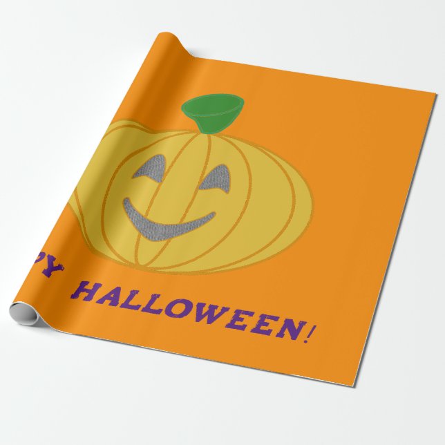 Happy Halloween Wrapping Paper (Unrolled)