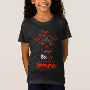 Happy Halloween Yes It's My 18th Birthday T-Shirt