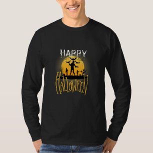 Happy Halloween zombie ghost haha T-Shirt