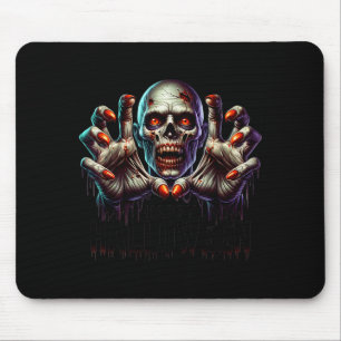 Happy Halloween Zombie Hands Funny Halloween Costu Mouse Mat