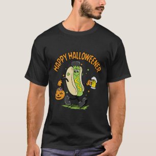 Happy Halloweener Cute Halloween Party Hot-dog Bee T-Shirt