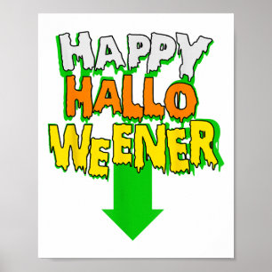 Happy Halloweener Funny Halloween Poster