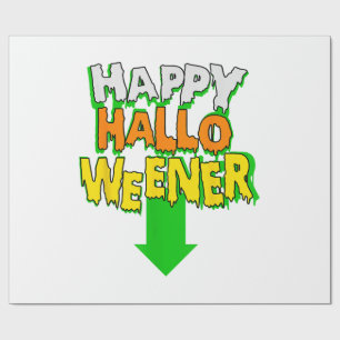 Happy Halloweener  Funny Halloween Wrapping Paper