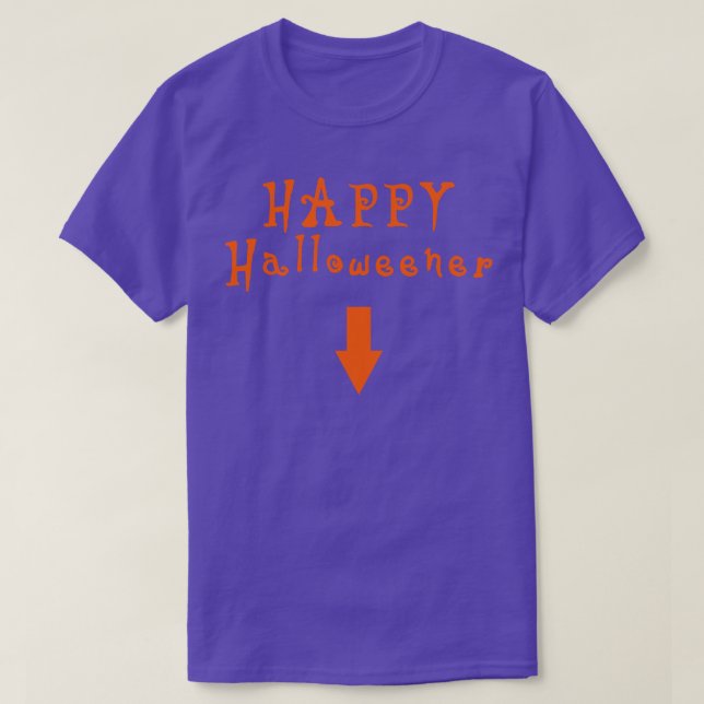 happy halloweener orange T-Shirt (Design Front)