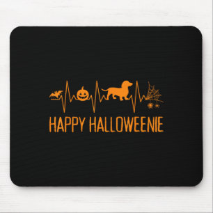 Happy Halloweenie Dachshund Cute Wiener Dog Mouse Mat